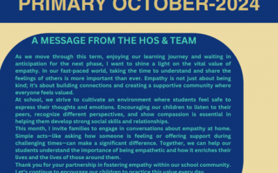 Primary Section Newsletter – October 2024